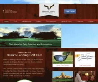 Golfhawkslanding.com(Orlando Golf) Screenshot