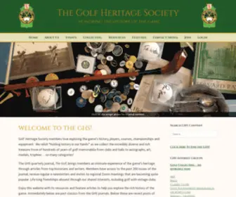 Golfheritage.org(Honoring the History of the Game) Screenshot