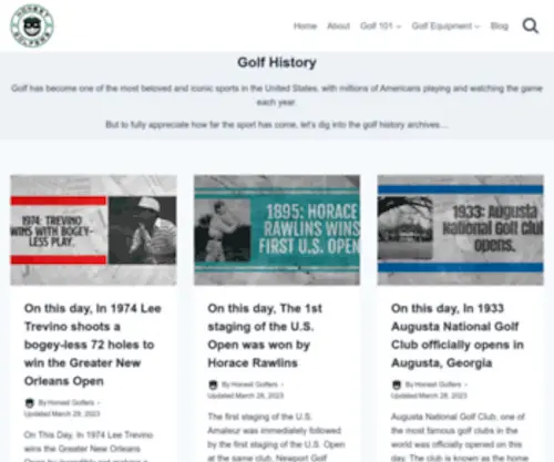 Golfhistorytoday.com(On this day) Screenshot