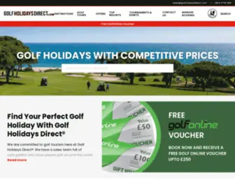 Golfholidaysdirect.com(Golf Holidays Direct®) Screenshot