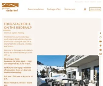 Golfhotel-Riederhof.ch(Willkommen im Golfhotel Riederhof auf der Riederalp) Screenshot