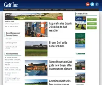 Golfincmagazine.com(Golf Inc) Screenshot