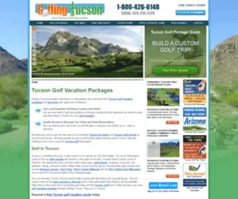 Golfingtucson.com(Tucson Golf Packages) Screenshot