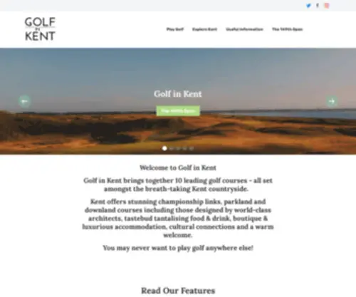 Golfinkent.co.uk(Golf in Kent) Screenshot