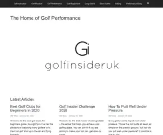 Golfinsideruk.com(Golf Insider UK) Screenshot