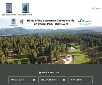 Golfintahoe.com(Old Greenwood & Grayâs Crossing Golf Courses) Screenshot