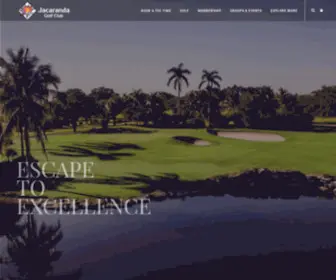 Golfjacaranda.com(Golf Club in Fort Lauderdale) Screenshot