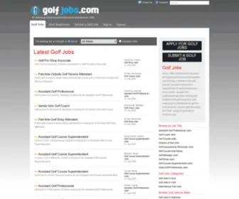Golfjobs.com(Golf Jobs) Screenshot