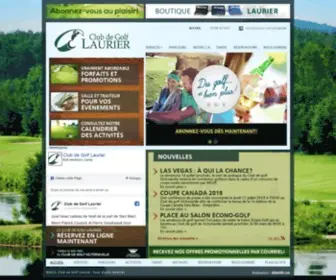 Golflaurier.com(Club de golf Laurier) Screenshot