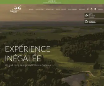 Golflesorcier.com(Club de golf à proximité de Gatineau) Screenshot