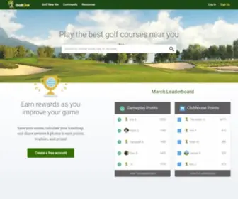Golflink.com(Find golf courses near you) Screenshot