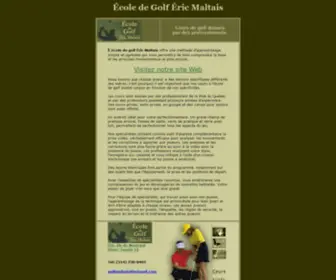 Golfmaltais.com(École) Screenshot