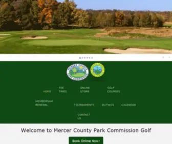 Golfmercercounty.com(Mercer county golf consists of 4 courses) Screenshot