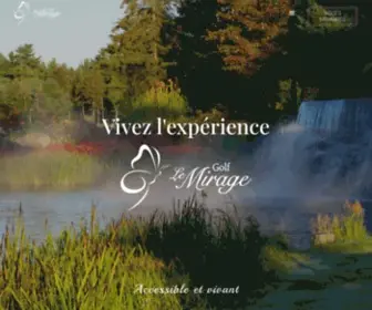 Golfmirage.ca(Club de Golf Le Mirage) Screenshot