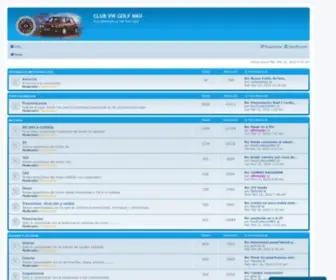 Golfmkll.com(CLUB VW GOLF MKII) Screenshot