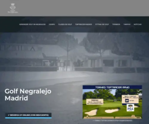 Golfnegralejo.com(Campo de Golf en Madrid) Screenshot