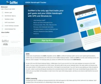 Golfnet.com(Golf Software) Screenshot