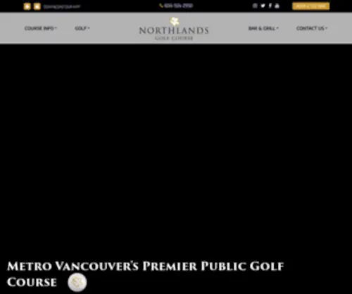 Golfnorthlands.com(Northlands Golf Course) Screenshot