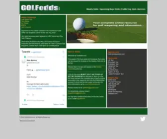 Golfodds.com(Golf) Screenshot