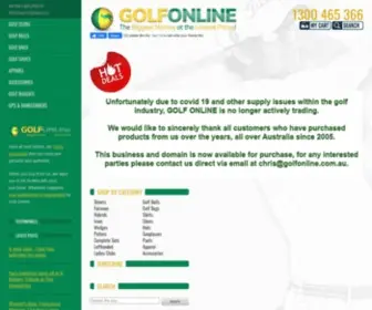 Golfonline.com.au(Golf Equipment) Screenshot