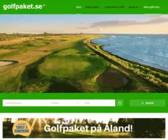 Golfpaket.se(Golfpaket i Sverige) Screenshot