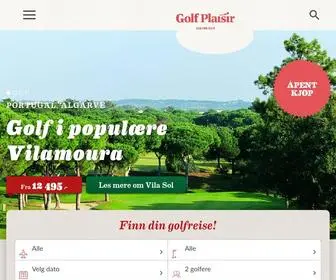 Golfplaisir.no(Opplev Uforglemmelige Golfreiser) Screenshot