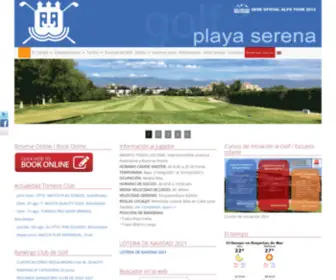 Golfplayaserena.com(Club de Golf Playa Serena) Screenshot