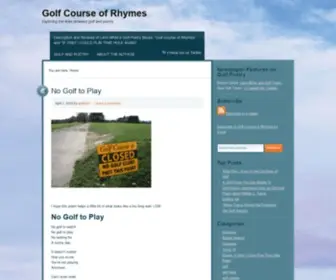 Golfpoet.com(Golf Course of Rhymes) Screenshot