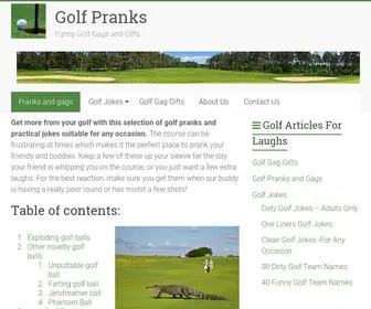 Golfpranks.com(These pranks are great for any golfing occasion) Screenshot