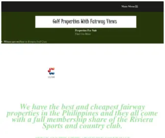 Golfpropertyphilippines.com(Golf Property Philippines Riviera Golf Properties Philippines Real Estate) Screenshot