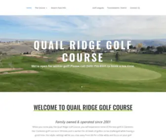 GolfQuailridge.com(Quail Ridge Golf Course) Screenshot