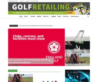 Golfretailing.com(Golf Retailing) Screenshot
