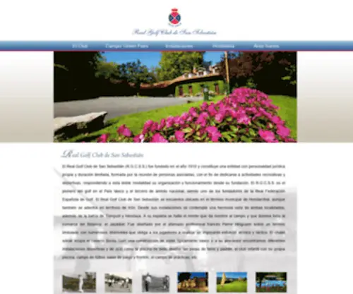 Golfsansebastian.com(Real Golf Club de San Sebastián) Screenshot