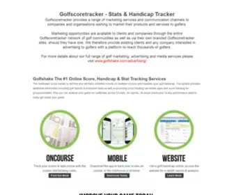 Golfscoretracker.co.uk(Golfscoretracker Online golf services) Screenshot