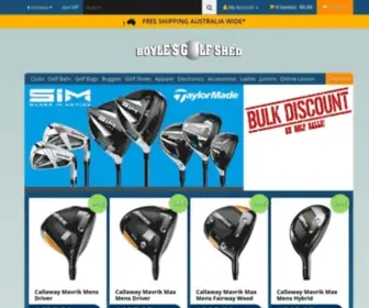 Golfshed.com.au(Boyles Golf Shed) Screenshot