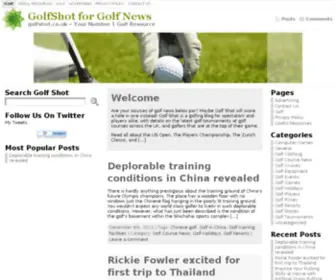 Golfshot.co.uk(golfshot) Screenshot