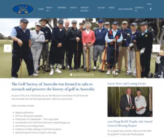 Golfsocietyaust.com(Preserving the history of golf in Australia) Screenshot