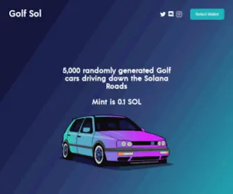 Golfsol.art(Golf Sol NFT) Screenshot