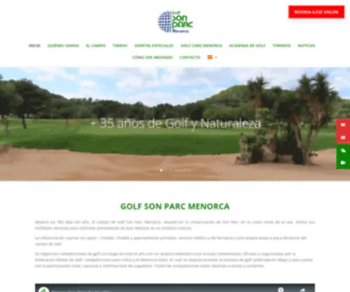 Golfsonparcmenorca.com(Inicio) Screenshot