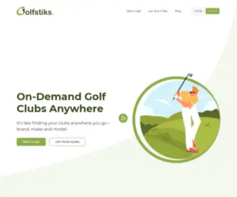 Golfstiks.com(Find your favorite clubs anywhere you go) Screenshot