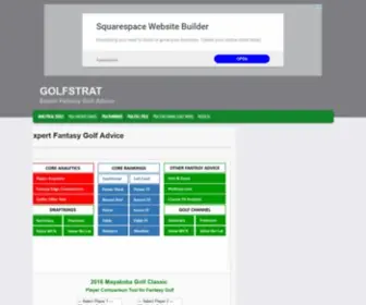 Golfstrat.com(Golfstrat) Screenshot