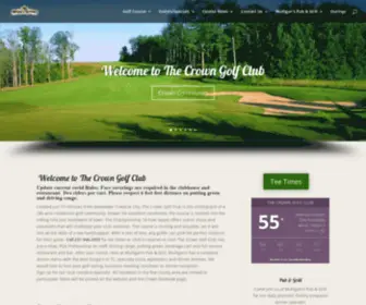 Golfthecrown.com(The Crown Golf Club) Screenshot