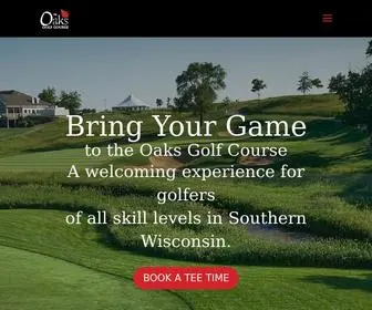 Golftheoaks.com(An Unparalleled Wisconsin Golf Experience) Screenshot