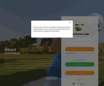 Golftimesa.co.za(Official Website of GolfTimeSA) Screenshot
