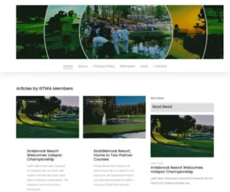 Golftravelwriters.com(The Golf Travel Writers of America) Screenshot