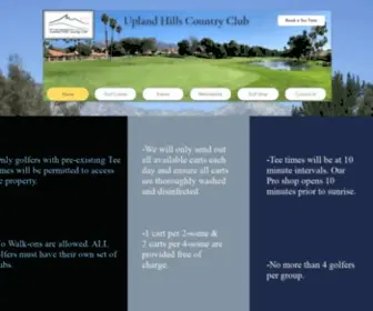 Golfuplandhills.com(Upland hills country club) Screenshot