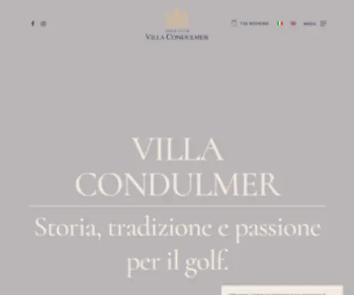 GolfVillacondulmer.com(Golf Club VIlla Condulmer) Screenshot