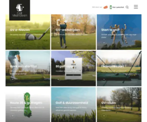 GolfVlaanderen.be(Homepagina van golf in Vlaanderen) Screenshot