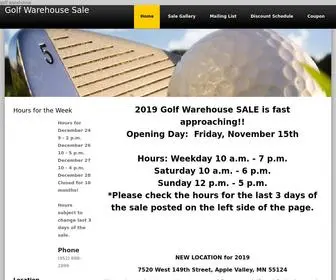 Golfwarehousesale.com(Golf Warehouse Sale) Screenshot