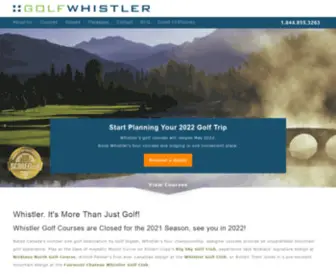 Golfwhistler.com(Golf Whistler) Screenshot